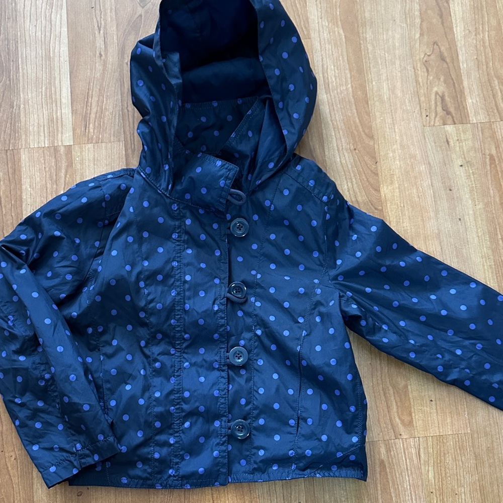 GAP Kids Blue Polka Dot Raincoat